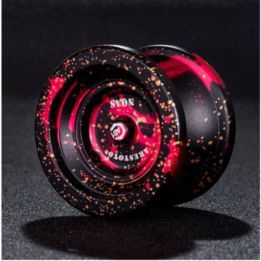 Yo-yo exclusif yo-yo super long sommeil en aluminium alliage yoyo 61 cadeau de la journée pour enfants [AO1 Black Red Gold] 10 cordes + ensemble complet de tutoriels vidéo
