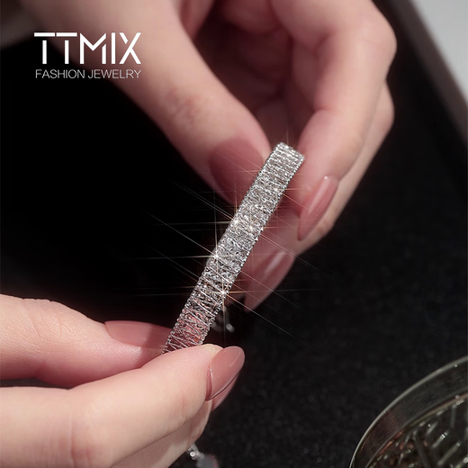 TTMIX platinum bracelet pt950 platinum bracelet platinum bracelet fashionable high-end platinum bracelet for girlfriend 13.3-13.5g
