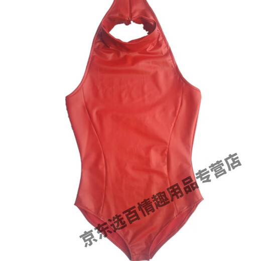 胶衣连体全包情趣胶衣皮衣情趣内衣sm羞耻COSPLAY动漫乳胶氨 TL16855 油面艳红110