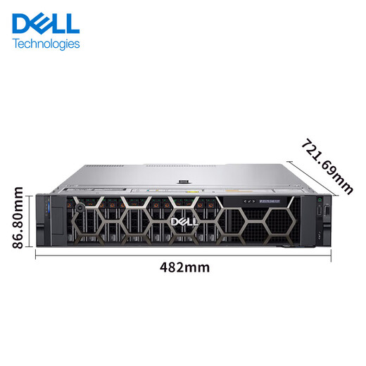 
Dell PowerEdge R550 2U dual-channel rack server host Data storage virtualization ERP simulation operation 2* Silver medal 4310 24 cores 48 threads 2.1GHz 32G丨480G solid state + 2TB enterprise*2丨H755