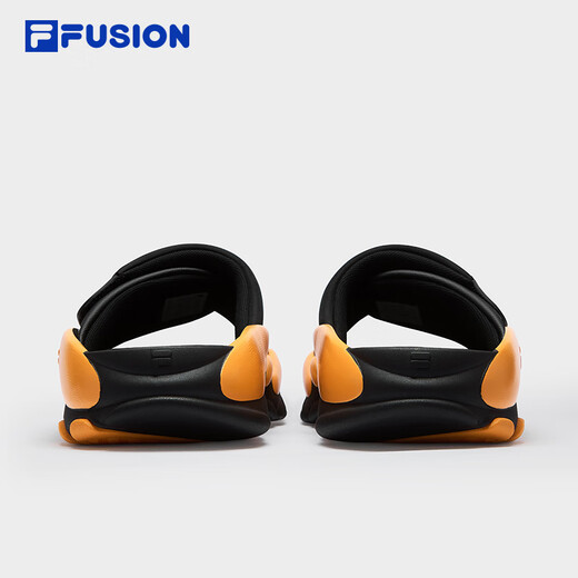FILA FUSION斐乐潮牌男鞋ANTS SLIPPER拖鞋2025夏季新款蚂蚁拖鞋 黑/万寿菊橙-BZ 41
