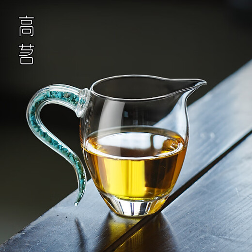 Tuojin German imported quality turquoise fair cup glass high-end 2025 new high-value crystal tea dispenser thickened transparent crystal turquoise fair cup