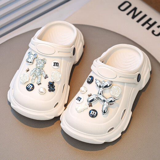 Chaussures pour enfants Linbuxan Chaussures des filles 2025 Été Nouveau enfant à orteils respirants pour les filles Sandales molles des filles Sandales TRENDY WHITE 31 [30-31 Même taille]