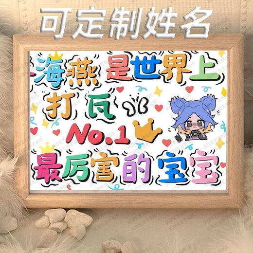 A great man who plays Naruto has fun copywriting desktop photo frames and table custom birthday gifts for boys friends and best friends LW1047 wants to be a happy person LW1047 wants to do custom name A3 inch and pay attention to the store to ship first