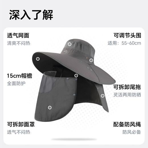 Misión Uv Sun Protección SOMBOR SOL SUM HOMBRE PESCADO PESCADO Sombrero de montañismo Sombrero de verano al aire libre con máscara con máscara