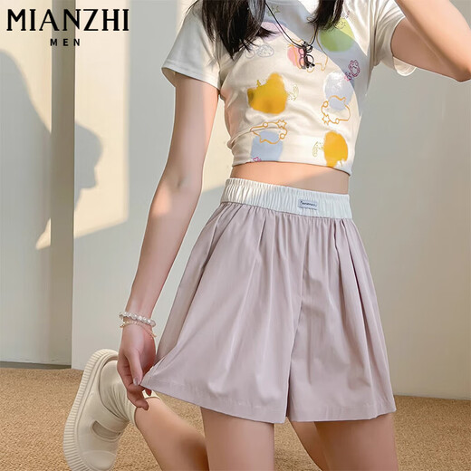 
Cotton-made ice silk thin milk fu wide-leg casual shorts for women in summer 2025 new small loose five-point sports pants 525 blue [high quality 19.5] L 80-105Jin [Jin equals 0.5 kg]