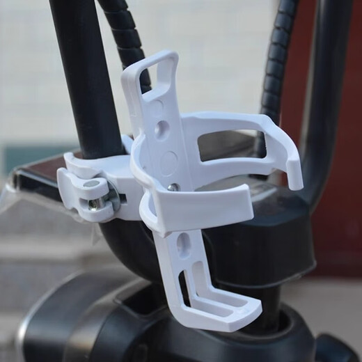 Gu Jianmu can freely hang the water bottle holder without drilling holes, mountain bike water cup holder, battery, electric vehicle drink holder, riding pipe clip lock - black, 1 pack