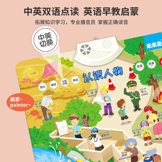 
Children's audio hanging pictures toys toys reading wall hanging paintings baby learning machine one-piece English letters (electricity transmission hook)