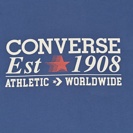 匡威（Converse）经典圆领T恤2024年新款夏季男女情侣休闲运动短袖10027229-A02 MCH687-UFL M /170