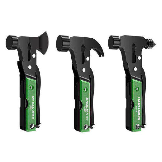 Baolian car explosion-proof window safety hammer outdoor supplies multi-functional tool combination knife pliers folding portable ax