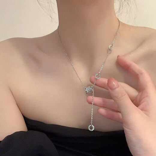 新款小蛮腰流苏项链女锁骨链气质毛衣链小众高级感百搭配饰 小蛮腰项链