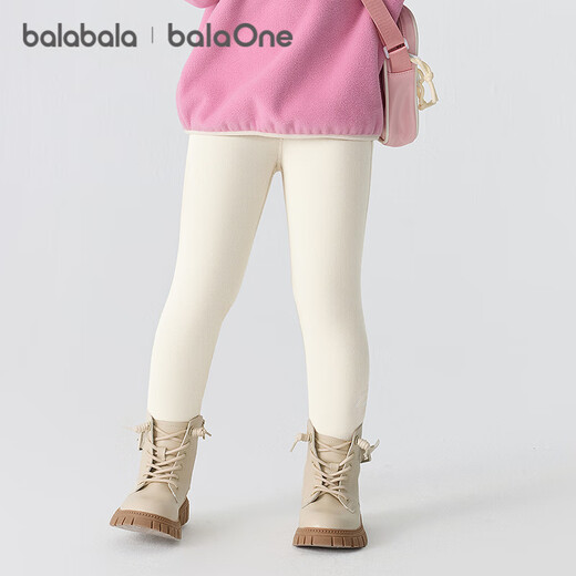 Bala balaOne children's clothing children's trousers girls' leggings plus velvet 2025 winter wear corduroy 209425123004