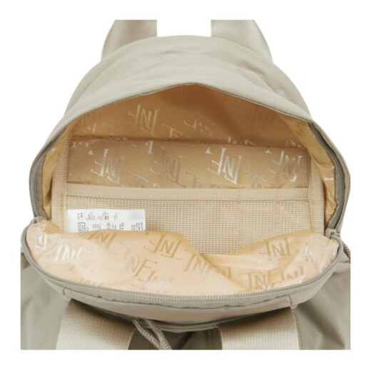 北面（The North Face）NEVERSTOP休闲百搭拉链开合尼龙双肩包迷你女款灰色拼米色 灰色拼米色 迷你