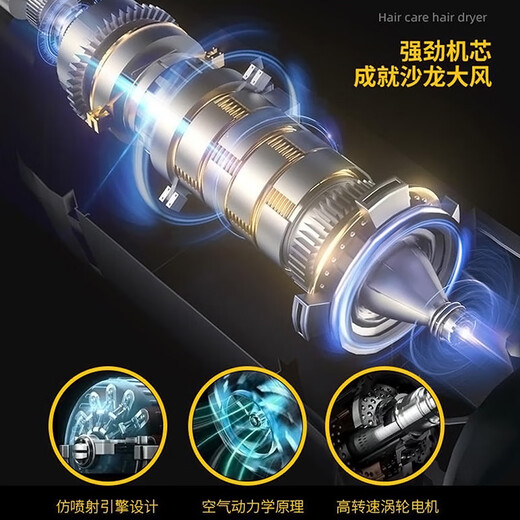 Forest series Huaqiangbei 1 1 top version丨National 3C certification High-speed bladeless hair dryer household negative ion hair care high-power constant temperature quick-drying dormitory hotel hair dryer rose red-single nozzle 4.5 billion moisturizing negative ion hair care 2025 new style丨top version 1 1 version gift box