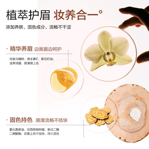 COLOUR ZONE Color Zone Ultra-fine Triangular Eyebrow Pencil Waterproof, Sweatproof and Fade-Free Wild Eyebrow Novice Versatile Gray Brown Birthday Gift for Girlfriend