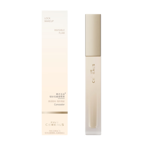 Korean Herbal Grain Concealer Cream for men and women, contouring and brightening, non-stuck powder to cover acne marks, dark circles, tear troughs, acne marks, spots, waterproof and sweat-proof