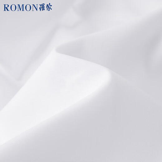 Romon (Romon) Mulberry Silk Manches longues Free Ironing Professional Men's Decorative Business Shirt Veste de la chemise blanche masculine White 2xl