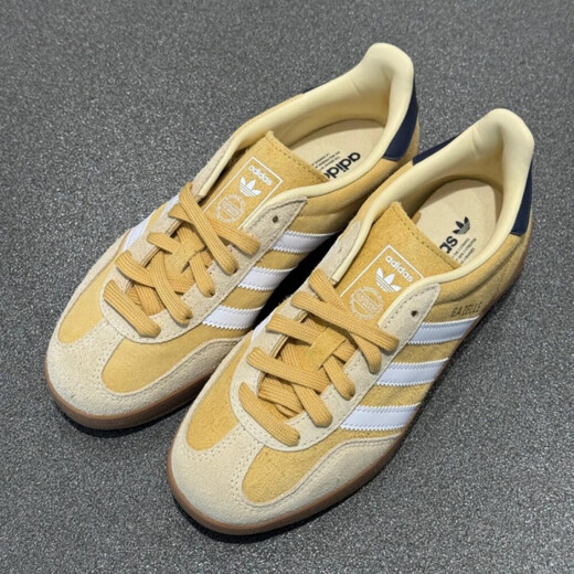 阿迪达斯 （adidas）男鞋2025夏季新款运动鞋Gazelle德训鞋低帮板鞋缓震轻便休闲鞋 JI3523黄色 44