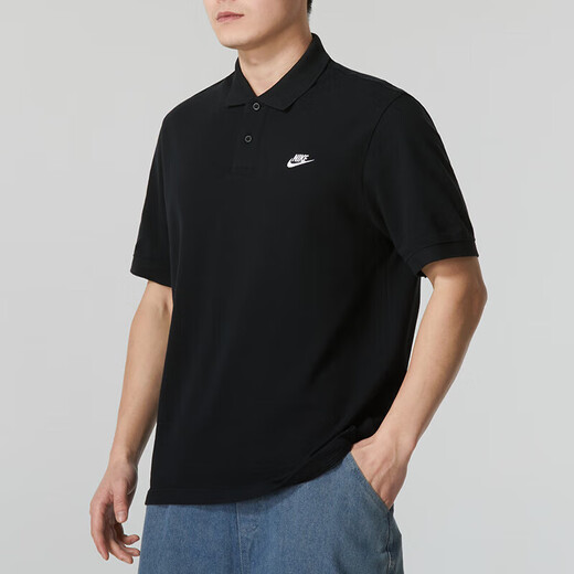 耐克（NIKE）运动套装男 2025夏季新款时尚高尔夫polo透气短袖t恤休闲针织短裤 FN3895-010+DX0767-010 S