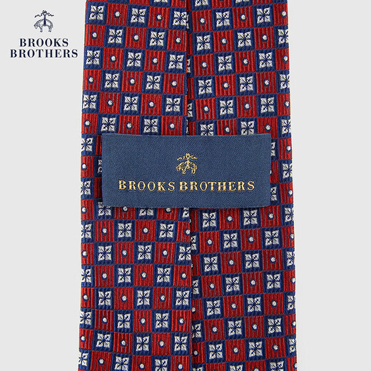 Brooks Brothers men's autumn and winter mulberry silk checkered flower business tie-BB100221251P1