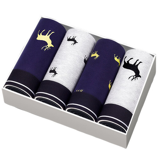 Nanjiren Teen Unterwäsche Männer Pure Cotton Boxer 15 High School Junior High School Schüler 16 Boxer Shorts 13-14-17 Jahre alt 18 (Paket) N9227 Klassische Elemente_Pure Cotton Fabric 4 Strips 2xl _126Jin [Jin gleich 0,5 kg] -145jin [Jin Equals 0,5 kg]
