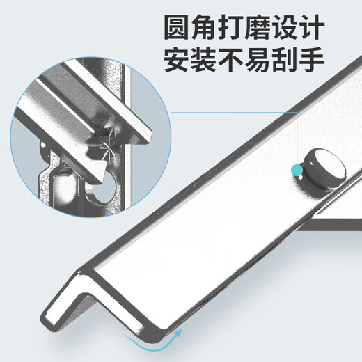 颐都加厚不锈钢空调外机支架适用海尔科龙TCL美的格力小米空调等架子 201不锈钢1.5P加厚1.3MM全套螺丝