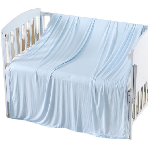 Baby cooling blanket baby newborn child blanket small quilt modal cover towel summer thin double layer sky blue 180cm*200cm