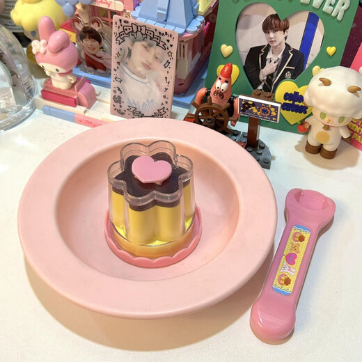 Hanoufei Pudding Jelly Strawberry Pudding Set Food Feeding Toys Children's Day House Girls June 1st Milu Jelly Pudding Set [1 Set]