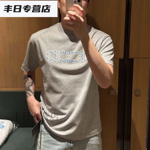 TYBURN赫库森短袖正肩修身圆领T恤潮流高质感夏季潮流百搭显肌肉上衣男 Jo1正肩白色短袖(前D9905) M 建议(100-130斤)