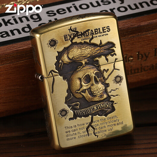 Zippo Lighter Zippo Versión genuina del Escuadrón Suicide Máquina de armadura de tallado profundo de los hombres para la personalización de regalos personalizados de los hombres DY9902TJ