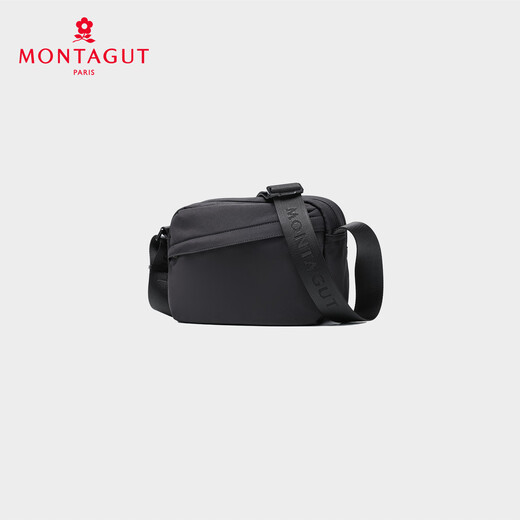 
Mengtejiao neutral fabric new crossbody bag fashionable shoulder bag lightweight travel bag large capacity small variance bag black