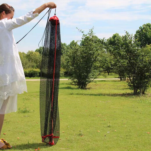 Shushe new grain wheat fish protector for wild fishing portable small quick-drying nano anti-scratch fish net pocket fish basket fishing protective bag easy to store 50cm 1m grain wheat protector + rope