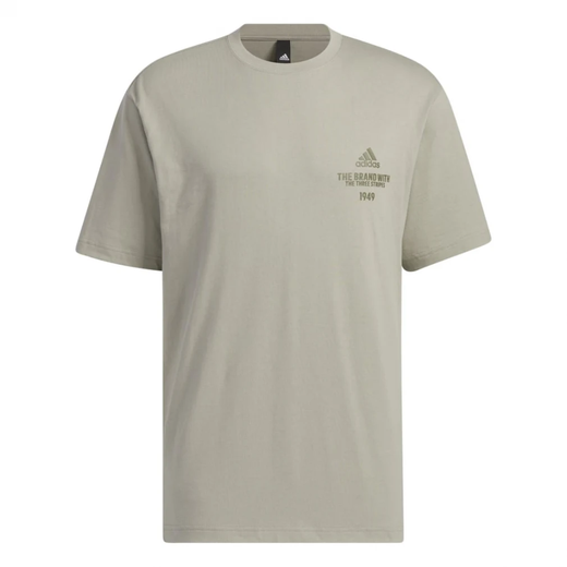 Adidas [Courrier de publication Japon] Nouvelle chemise pour hommes Sports et décontracté rond à manches courtes en vrac décontractées IP3923 Green XL / Buste 101-106