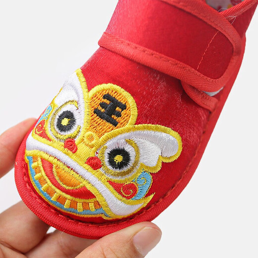 Wenzhi bébé chaussures d'un an bébé tigre toe chaussures toys chaussures sols sole tissle chaussures industrie lourde broderie chaussures softs sole tissle chaussures tiger chaussures de bébé chaussures [chaussure longueur intérieure 12,5]