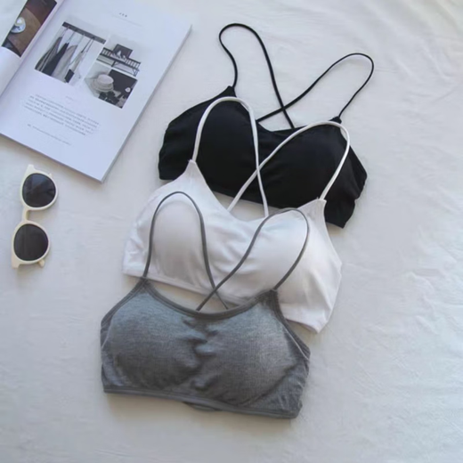 Sexy back hollow beautiful back tube top bra for women without rims to gather breasts, summer thin breathable bra, white - 1 piece, one size fits all (suitable for 85-120 Jin Jin equals 0.5 kg)