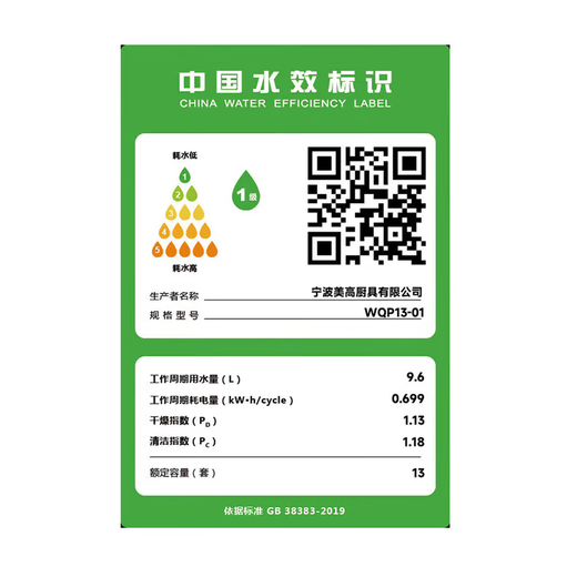 Xiaomi (MI) dishwasher 13 sets large capacity S2 hot air drying stove embedded washing, drying and storage integrated frequency conversion motor sterilization level 1 water efficiency 75 high temperature washing 13 sets S2 white