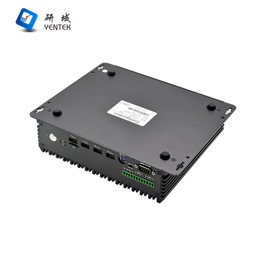 YENTEK fanless mini industrial control machine dual network 6 serial port machine vision micro industrial computer 10/11 generation i3i5i7 multi-COM embedded research and development domain industrial control host C6850Z-C6 i5-6300U/2.4G dual-core 8G memory + 256G solid state + 12V power supply