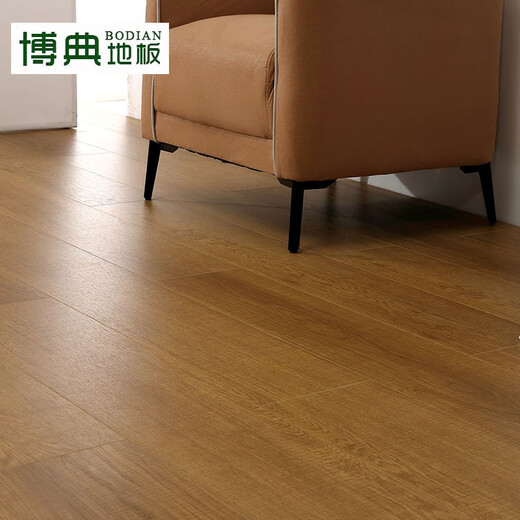 BODIAN ENF-grade environmentally friendly new three-layer solid wood composite floor, household ground heater wear-resistant solid wood three-layer wood floor BD autumn dew T3 15MM thick