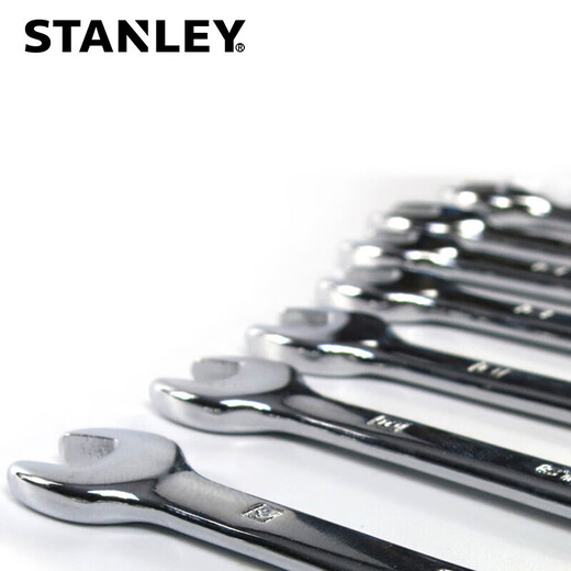 STANLEY (STANLEY) powerful fine polished dual-purpose long wrench plum blossom open-end wrench metric wrench mobile phone repair 20mm 85-687