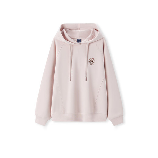 Semir Sensoft Cotton|Plum Blossom Series Sweater Women's Loose Raglan Sleeve Autumn Hooded Embroidered Pullover 101524116006