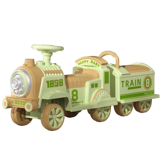 El tren pequeño se puede controlar de forma remota para un automóvil eléctrico para niños para hombres y mujeres, juguetes para niños, para un automóvil de cuatro ruedas, batería para bebés, mejora de la batería de durazno en polvo con spray + batería grande con tracción de doble rueda + tracción eléctrica