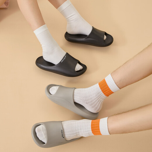 Aokang men's shit-stepping slippers for summer indoor home household bathroom bath non-slip thick-soled eva deodorant slippers