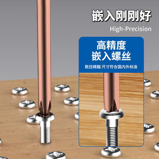 Slotted cross screwdriver industrial grade screwdriver tool set strong magnetic screwdriver household high hardness small screwdriver 3*100mm cross screwdriver single pack