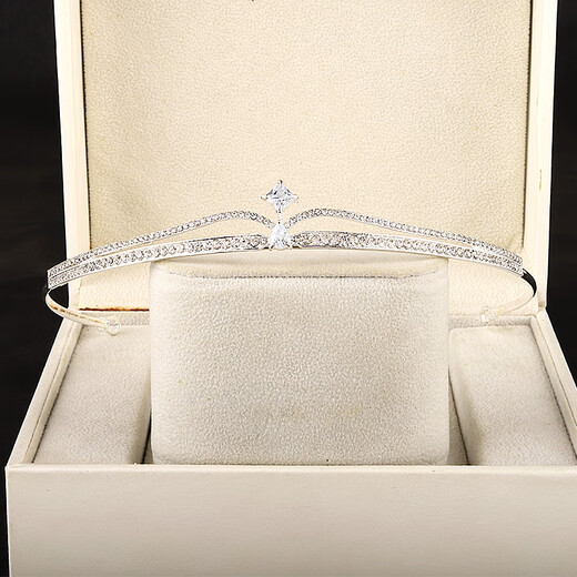 Tong Rubi birthday coming-of-age ceremony 18-year-old crown headdress simple light luxury compact exquisite beauty dress accessories skirt silver crown