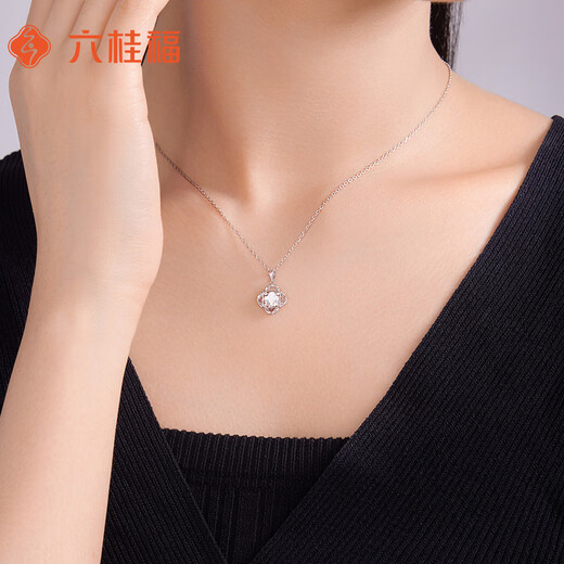 Liuguifu jewelry platinum pendant women's flower pt950 platinum pendant birthday gift necklace about 1.40g
