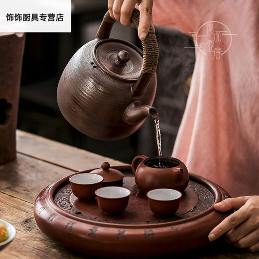 Wenshi Ouwei Пешка, чай, дрова, подъемный балок, кипящий чай, керамическая керамика с большим масштабом ручной работы.