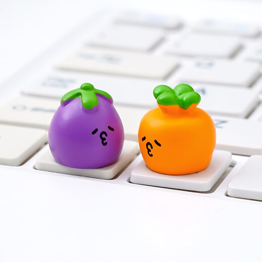 
GUYES mini cute cartoon vegetable system computer desktop Chinese workstation office desk small ornaments decorations Mengzi vegetables set 11