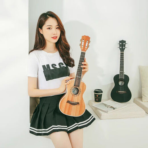 
Andrew (ANDREW) ADL Andrew Voice Ukulele Beginner Ukulele Female Small Guitar Student Children Gift Voice Mid-Yuyu Lonely City + All Accessories + Cotton Bag 26 inches