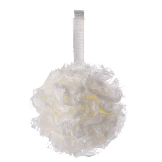 Large bath ball that does not fall apart. Cute girl's bath bubble ball. Back rub and bath artifact. 3 pieces. Girly pink + sky blue + milk white. Extra large lace upgrade.