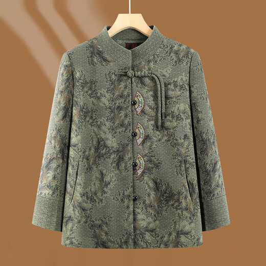 Fengxiao elderly autumn clothing women's new Chinese style coat 60 and 70 years old mother spring and autumn new tops elderly clothes grandma style